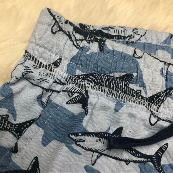 H&M Shorts Black & Blue Sharks  Size 2-3 Years - Picture 3 of 16